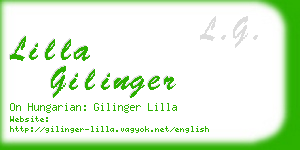 lilla gilinger business card